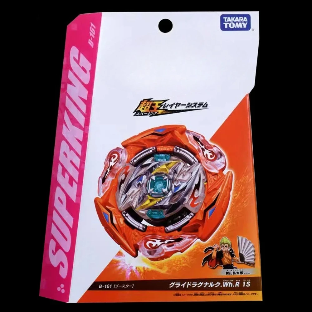 GENUINE TAKARA TOMY BEY BURST SuperKing Booster B-161 Glide Ragnaruk. Wh.R 1St BLADE