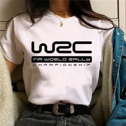 女性用ストリートウェアTシャツ、wrcトップ、女性用コミック服