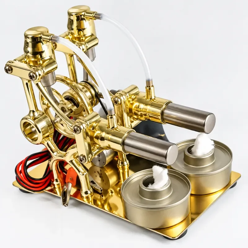 DIY Mini Hot Air Engine Model Steam Power Technology Science Generator Micro Educational Physics Experiment Kit for Students