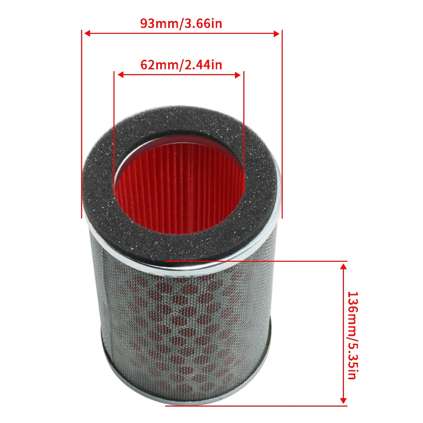 For Honda CB250 Hornet 250 CB600F Hornet 600 CBF600 CBF500 OEM:17230-MBZ-K00 Motorcycle Air Filter Intake Cleaner Accessories