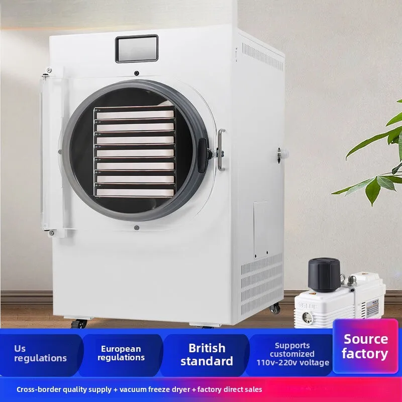 

Household Small Pet Food Fruit Low Temperature Drying Equipment Laboratory Vacuum Freeze Dryer