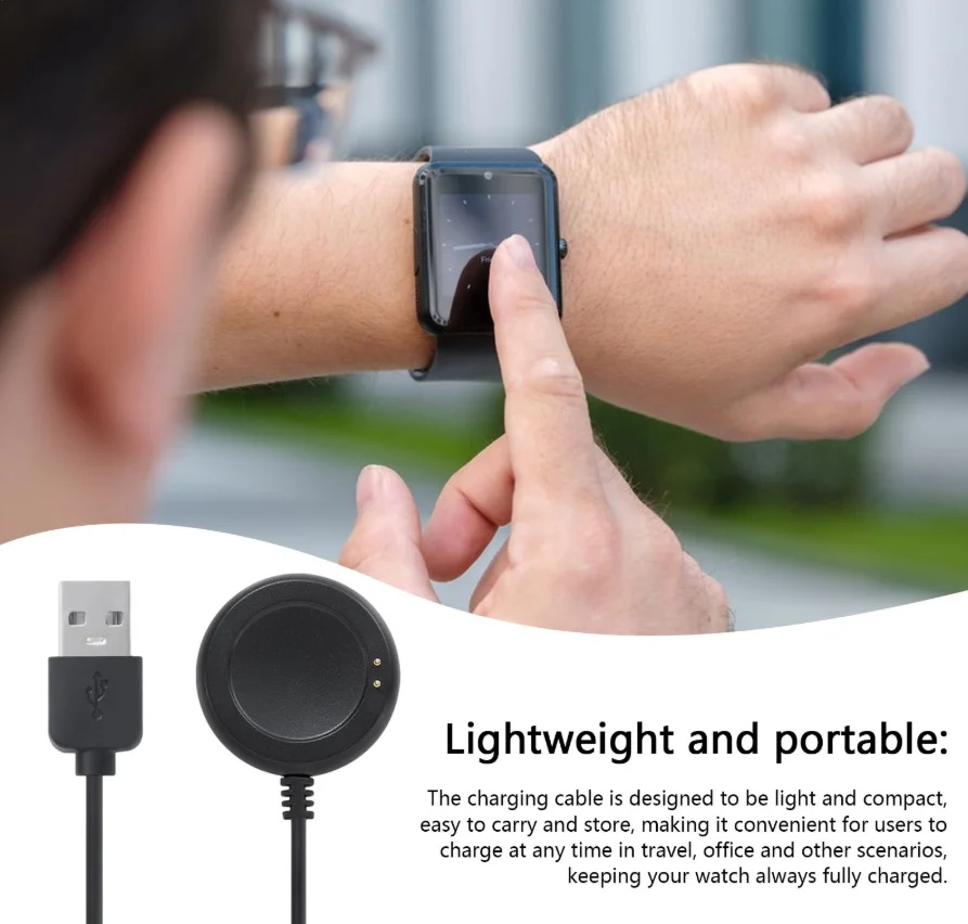 Magnetic Charger Power Adapter Compatible For X7/X16/X9A USB Charging Cable Base Dock Brackets Stand Holder Watch Accessories