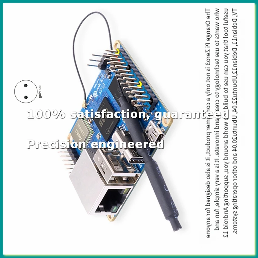 For Zero 3 4GB RAM Single Board Computer H618 Chip Wifi-BT5.0 LPDDR4 Gigabit Development Board Set EU Plug-A82Z