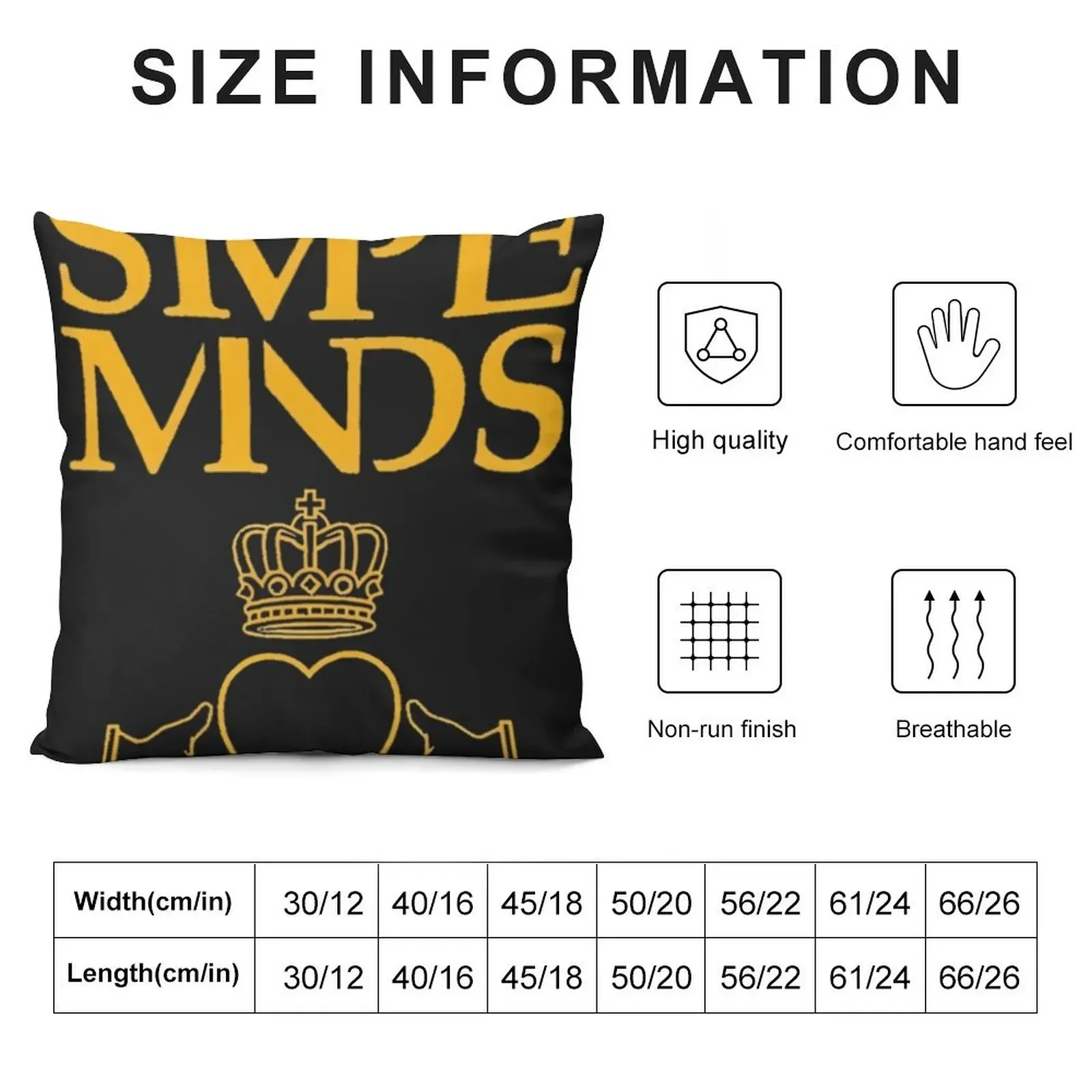 Simple Minds Logo Tri-Blend Throw Pillow Pillowcases Plaid Sofa pillow