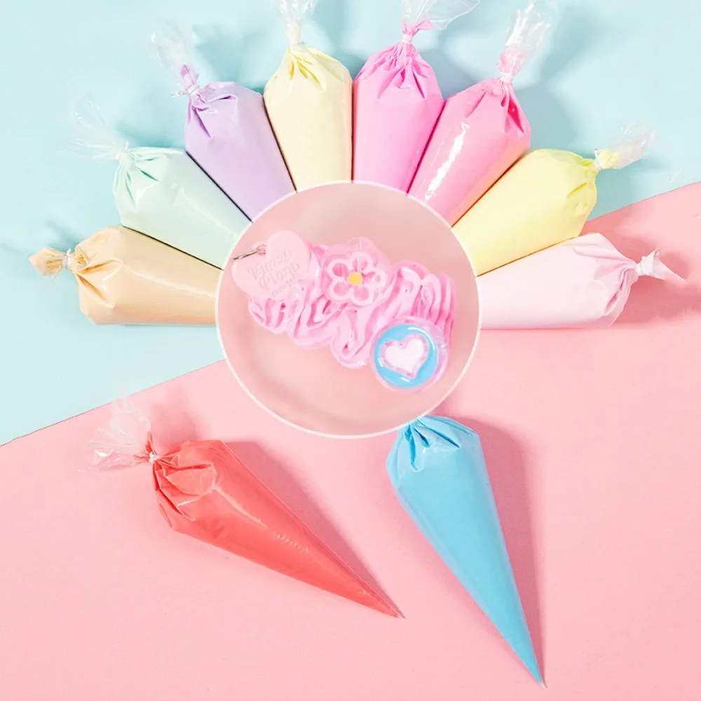 

Imitation Cream Glue Fake Whipped Clay Glue Soft Clay with Nozzle Clay Glue Cream in Bags 100g Cream Gum Diy Handmade Material