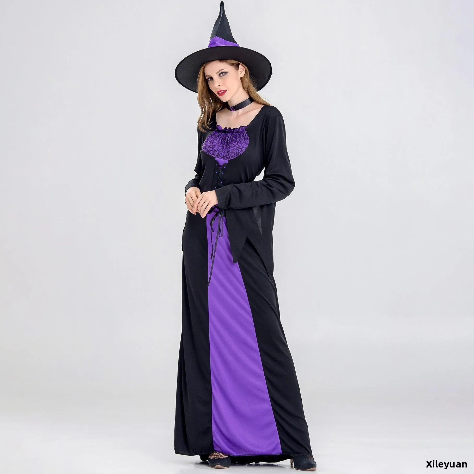Готический SXXL костюм ведьмы на Хэллоуин, женские выступления, маскарадный бал, наряд для сцены, orm, женская традиционная одежда