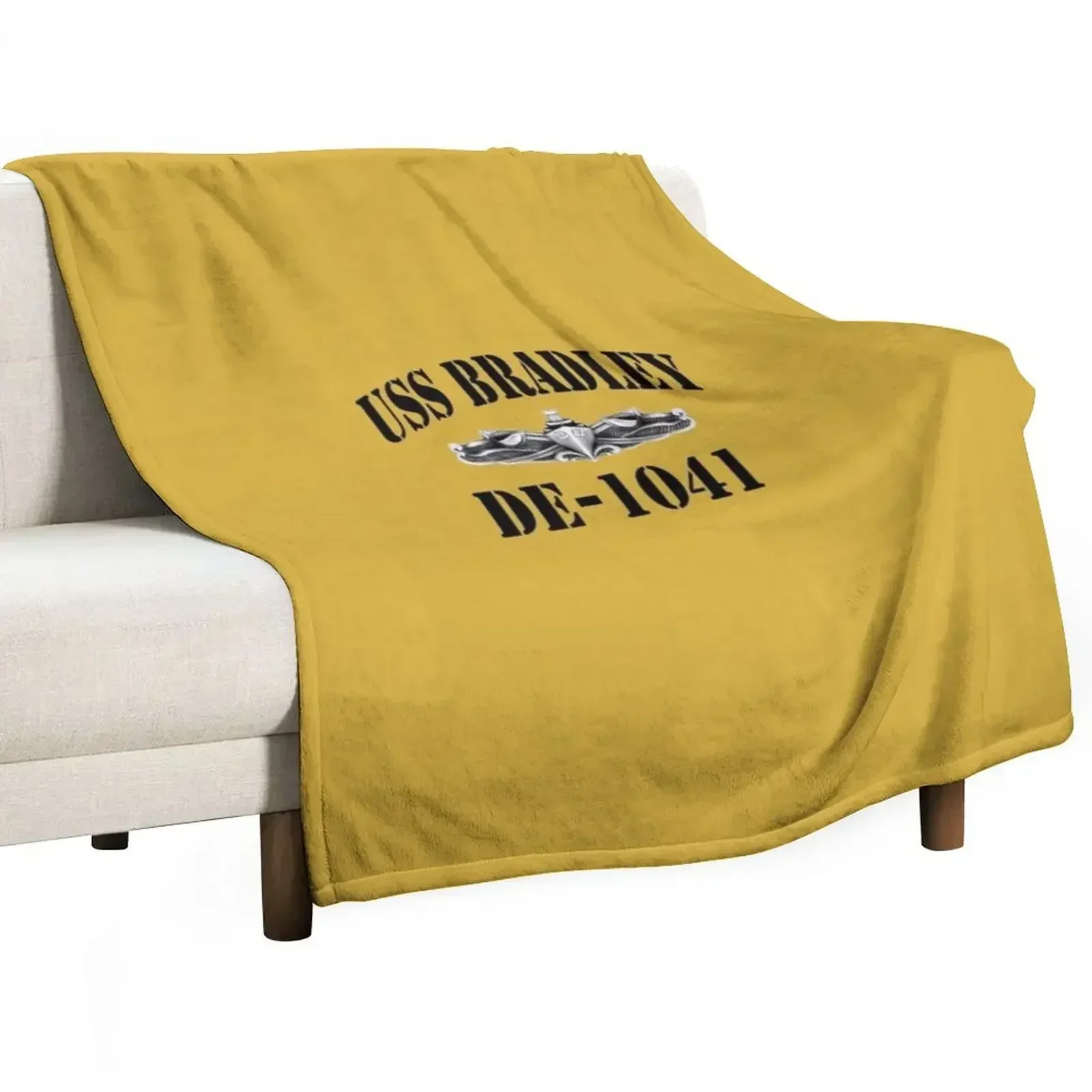 

USS BRADLEY (DE-1041) SHIP'S STORE Throw Blanket Beach Bed Fashionable Blankets