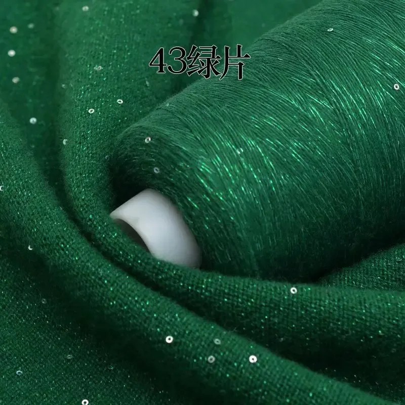 1pcs 50g/ball Sequined Cashmere Pure Cashmere Medium Fine Thread Hand Knitted Soft Woven Scarf Cashmere Knitting