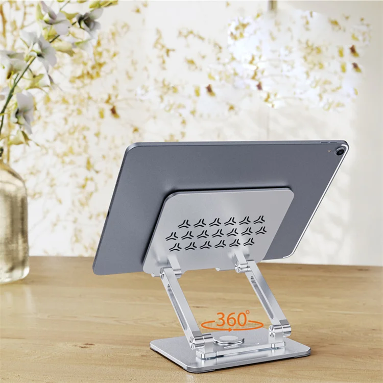 Aluminum Tablet Stand 360 Swivel Multi Angle Desktop Phone Dock Office Holder
