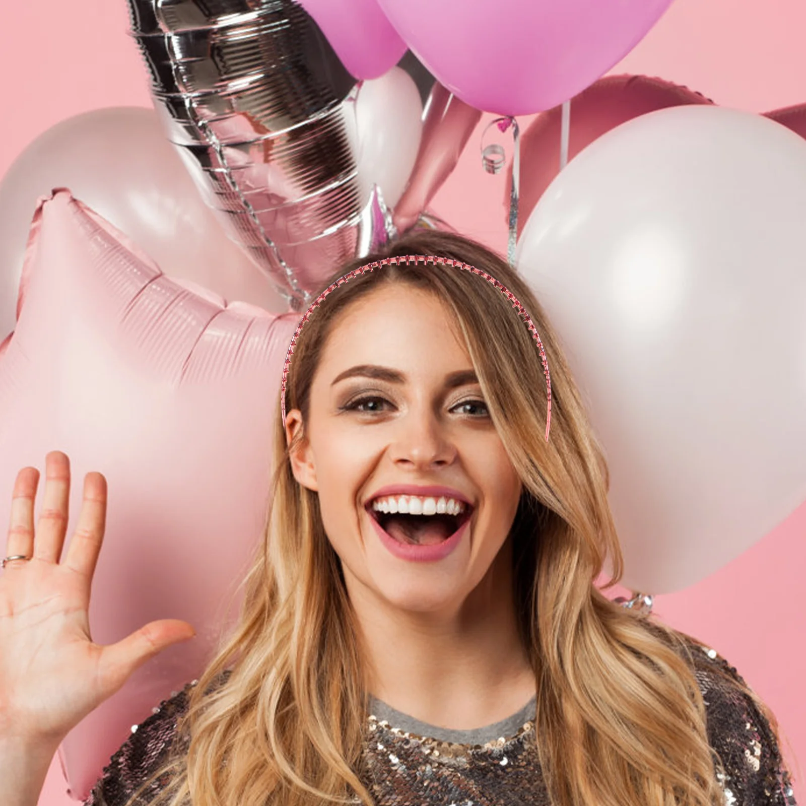 

2Pcs Non-Slip Hairbands Women Face Washing Headbands with Teeth for Workout Sports Styling Daily Use Accessories