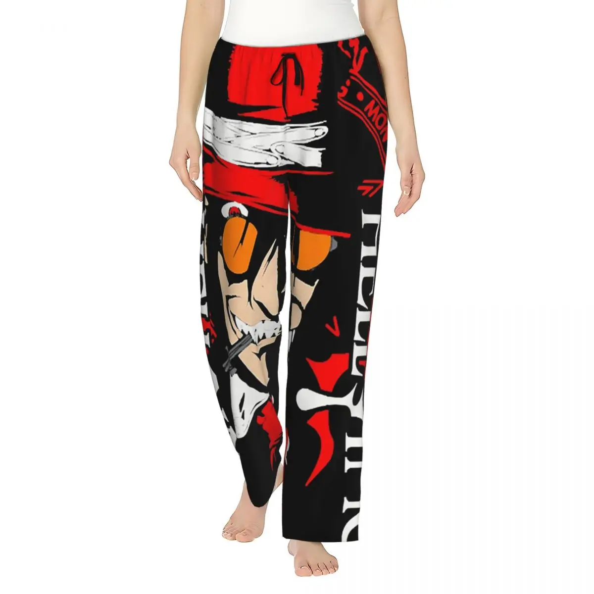 

Custom Alucard Hellsing Manga Women Pajama Pants Lounge Sleep Sleepwear Bottoms with Pockets