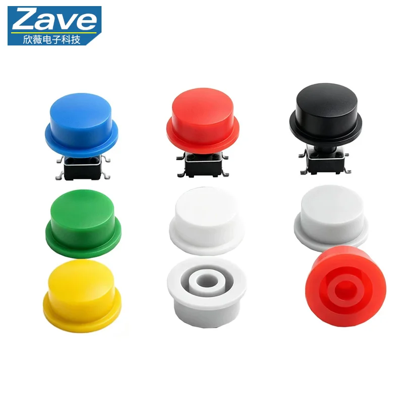 ZAVE A157 Keycap for 6*6 Tactile Switch, 7-8.5 Self-locking Switch Button Cap, Micro Switch Outer Size 12*5.6