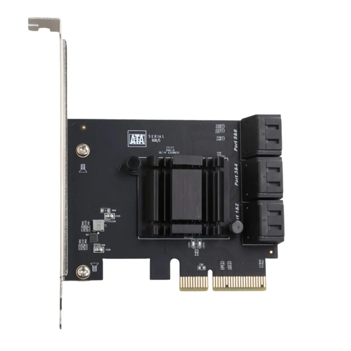 TXB209 PCIe 3.0 X4 to 6 Port SATA 3.0 Controller Expansion Card 6Gbps SATA3.0 PCI Express Adapter Board YLB3116