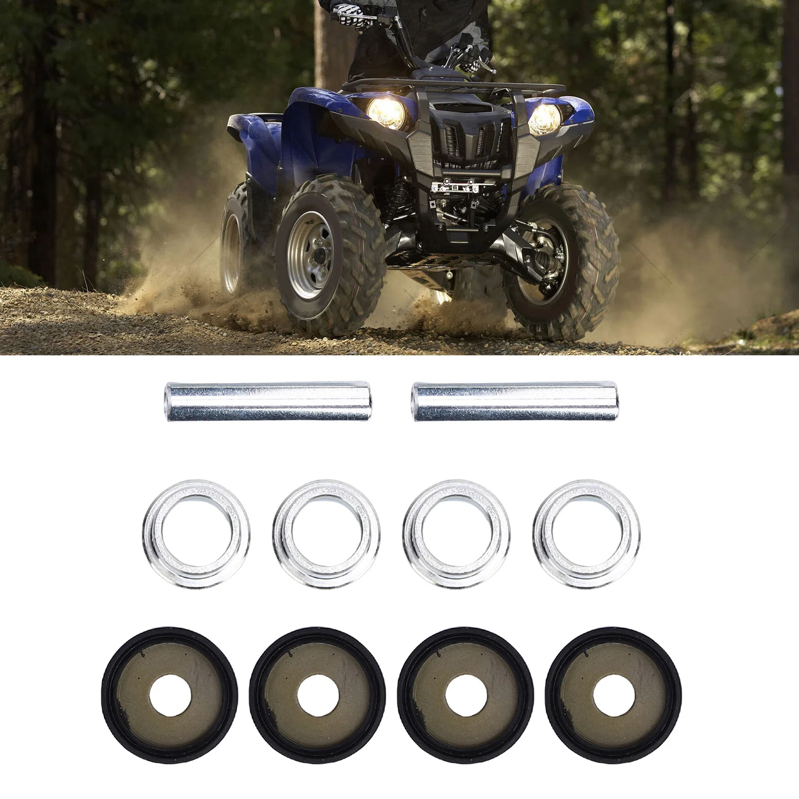 

Rear Suspension Knuckle Kit Rear Knuckle Bushing Kit Strong Toughness High Hardness Enhanced Handling Accurate Fit for ATV