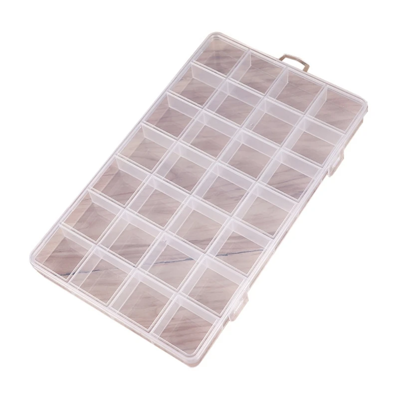 Transparent Plastic Jewelry Box Compartment Storage Container for Bead