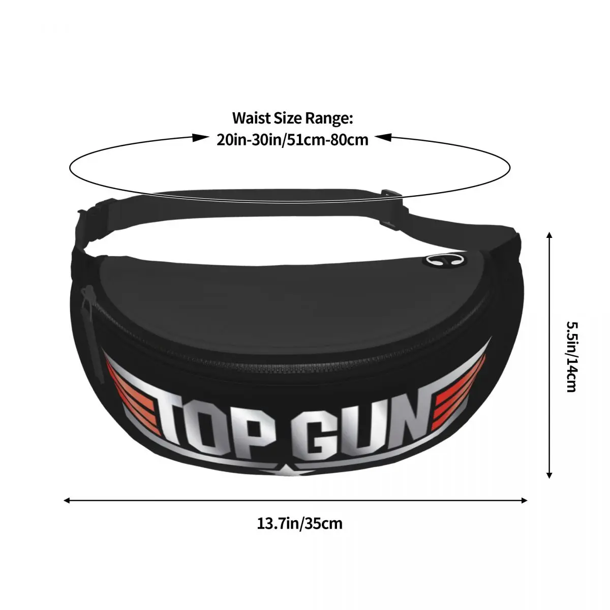 Bolsa de cintura cruzada personalizada para mulheres, Tom Cruise, filme Maverick, pacote Top Gun Fanny, bolsa de dinheiro, viagem, caminhada, telefone, moda