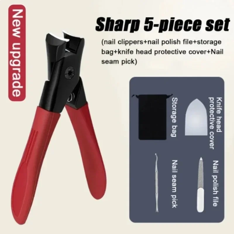 Large Opening Nail Clippers Anti-Splash Nail Trimmer Thick Hard Nails for the Elderly Individual Household Nail Clippers Durable