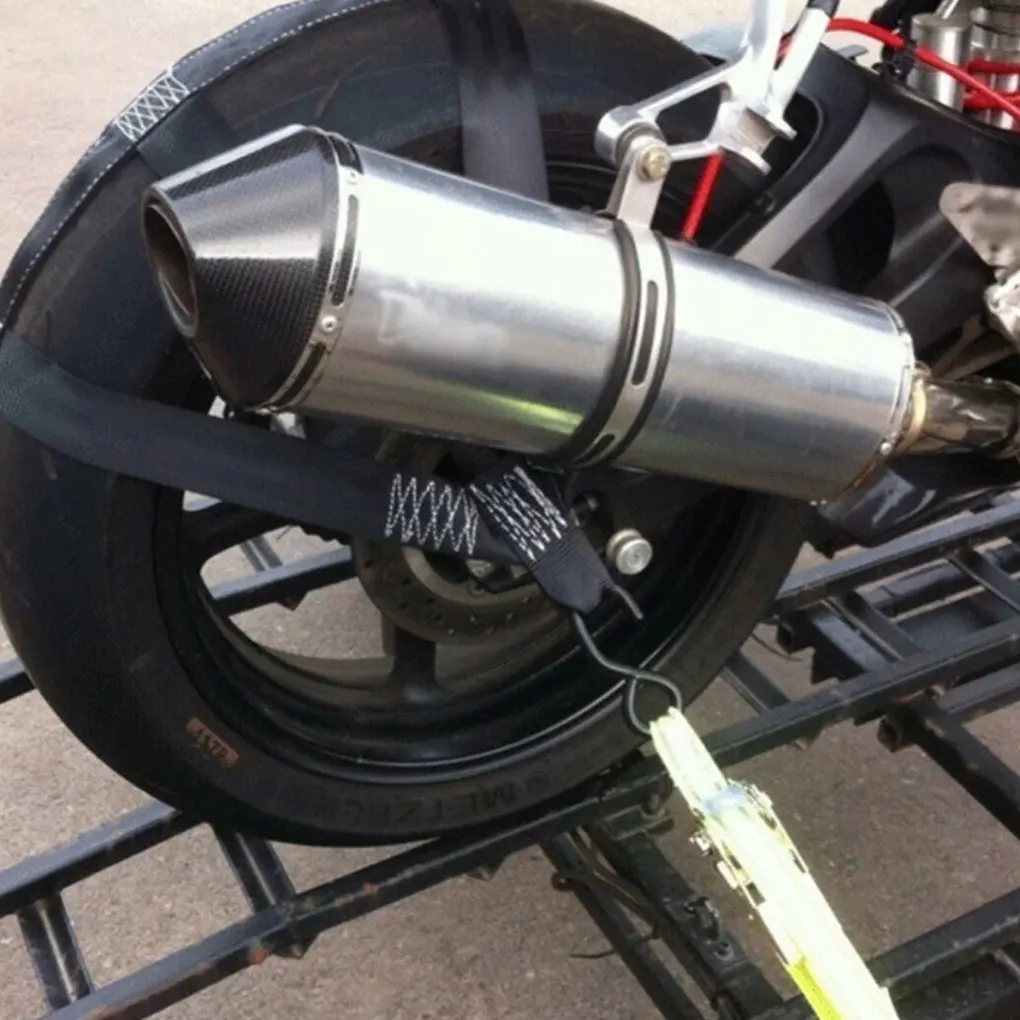 Binding Strap Tire Bundle Rear Wheel Belt Tyre Tie Transporting Aid Tie-Down Fastening Fixing Band Motorbike Electric Vehicle