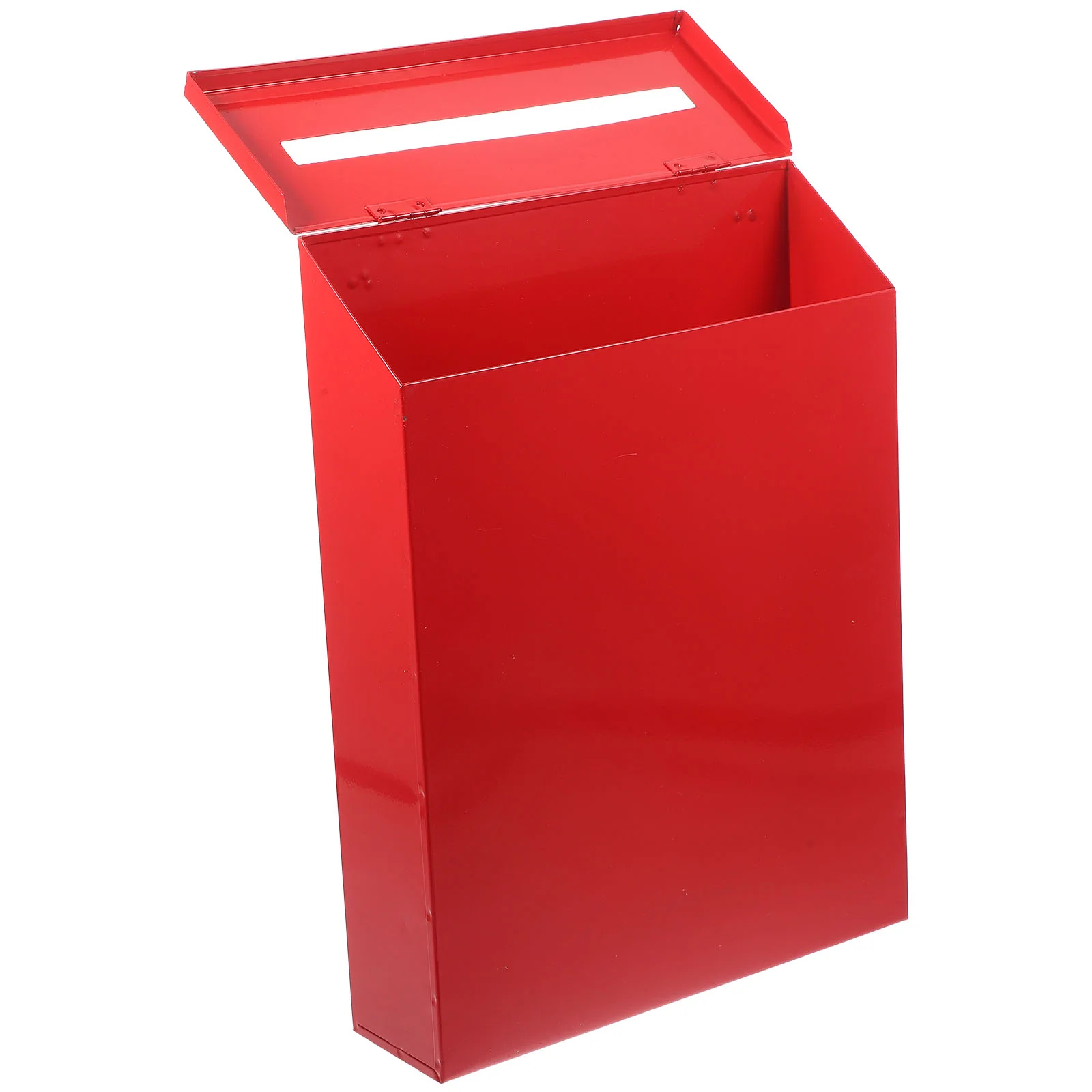 Mailbox Wall Mounted Red Suggestion Metal for Home Large Capacity Letter Container