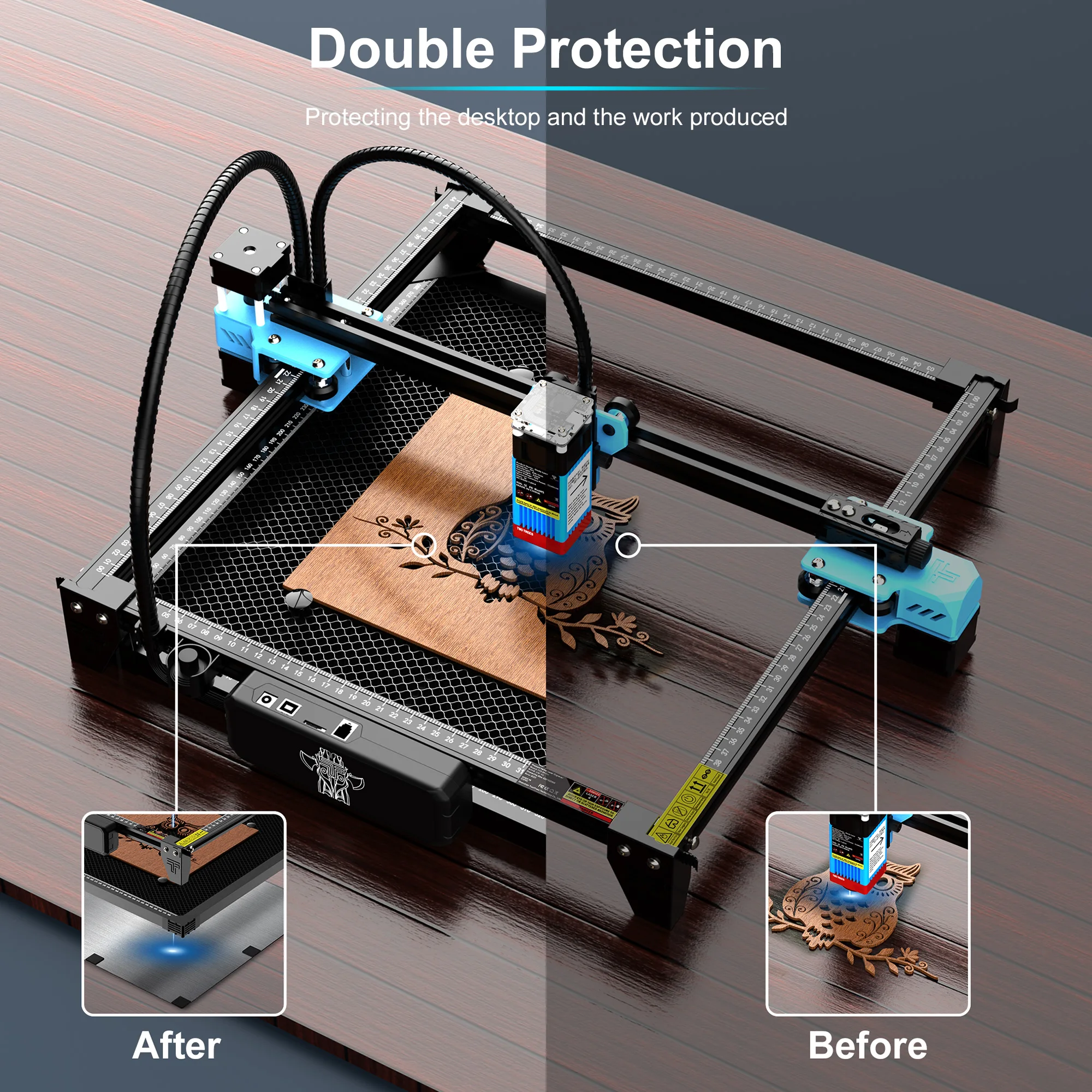 Imagem -06 - Atualizado 2-em1 Honeycomb Mesa de Trabalho a Laser Painel Laser Spliceable Tamanho Grande para Tts Ts2 Máquina de Corte Gravador a Laser Co2