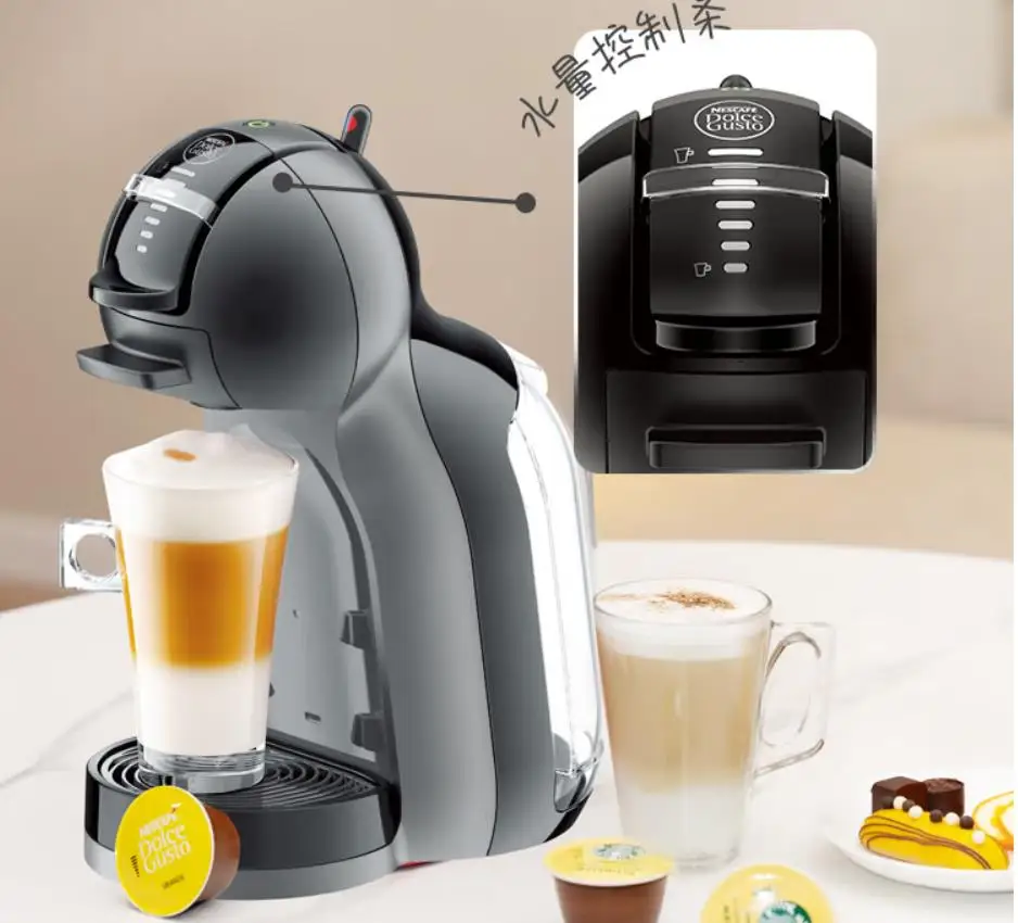 Preto nescafé dolce gusto cápsula italiana casa máquina de café preto doméstico cafeteira espresso rosa mini me 15bar espuma de leite