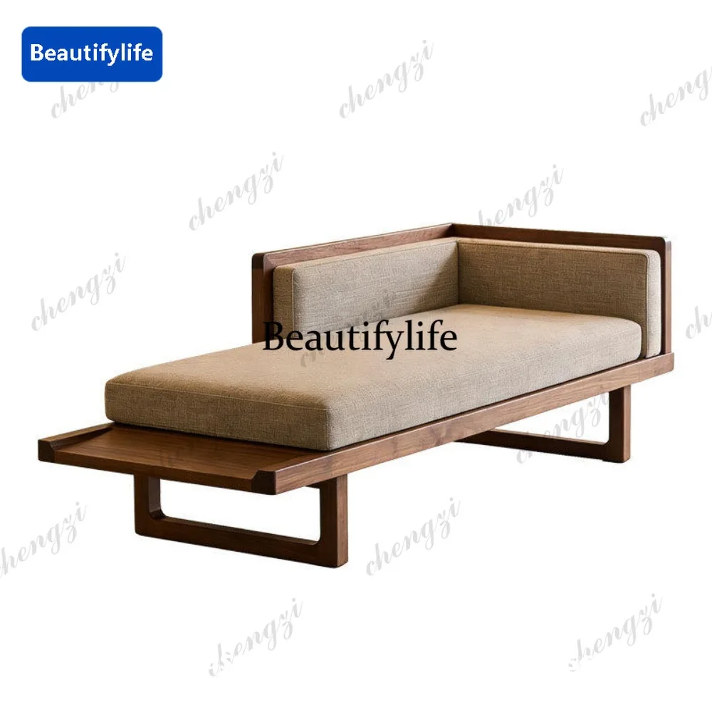 

PP Solid wood beauty couch new Chinese living room B & B hotel fabric sofa customization