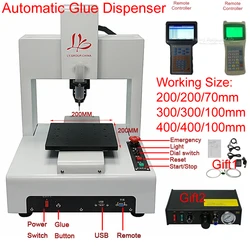 LY221A/331A/441A Automatic Glue Dispenser 3 Axis With Handwheel For Mobile Frame Glue Dispensing Works 110V/220V