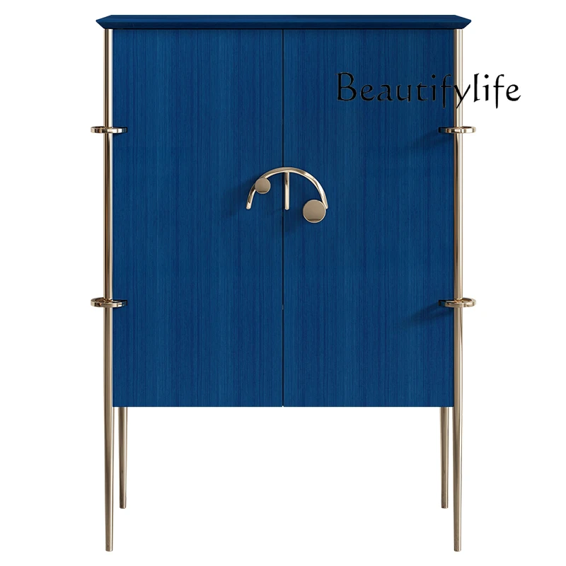 Light Luxury Sideboard Modern Restaurant Storage American Tea Cabinet Villa Living Room Entrance Curio Cabinet