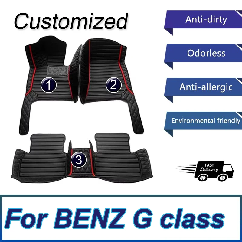 

Автомобильные коврики для BENZ G class (четыре двери) W463 2010 2011 2012 2013 2015 2016 2017 2018 Пользовательские автомобильные подушечки для ног