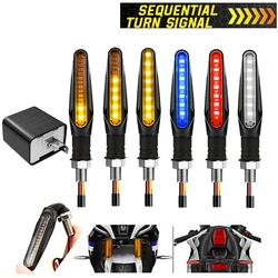 Clignotants universels pour motos, relais intégré de 12V, 15 LED, indicateur de tournant, boulon M10