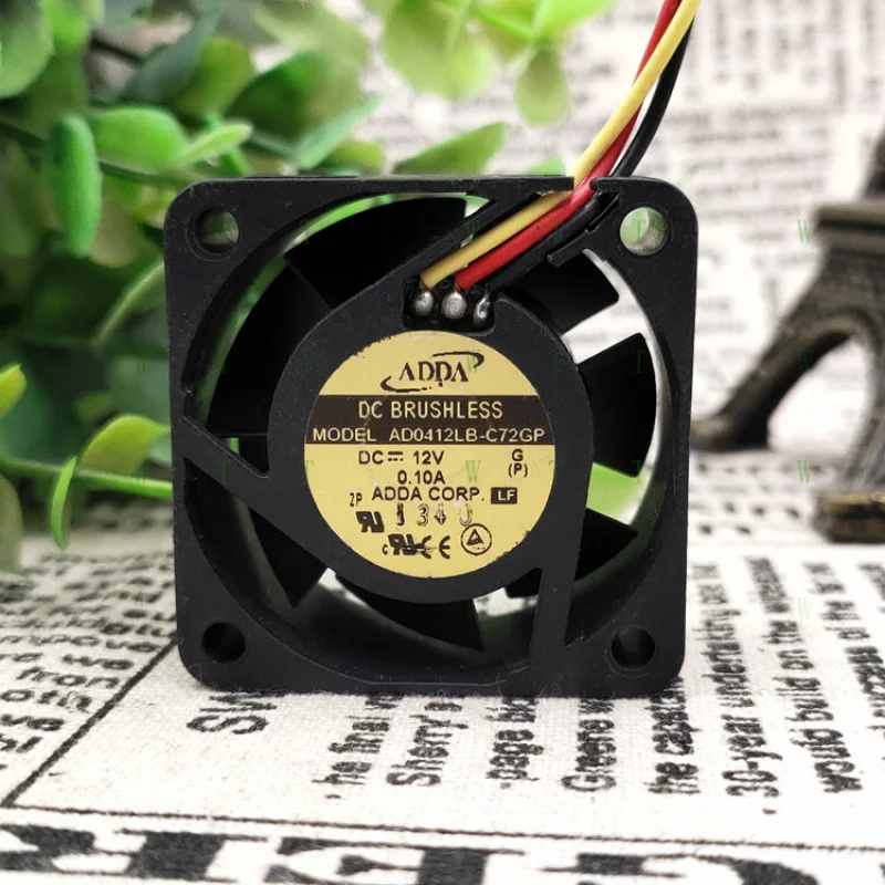 

H 1 pcs ADDA AD0412LB-C72GP 4010 DC12V 0.10A 3-wire 4cm cooling fan