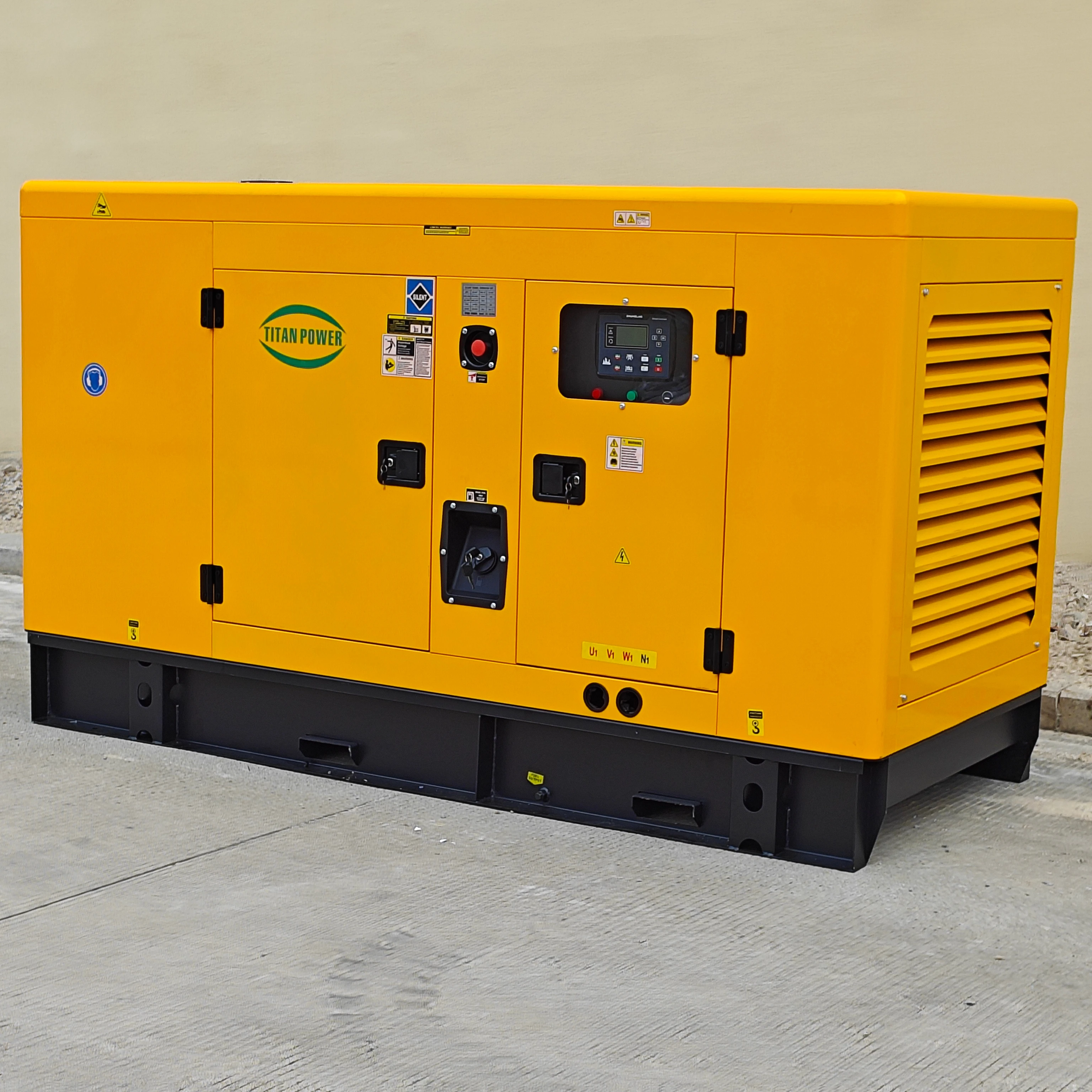 Hubei Titan 24kw 30kva 40kw 40 Kva 50kva 60 Kva Silent    Generator Remote Start AVR 1 Year 1000 Hours