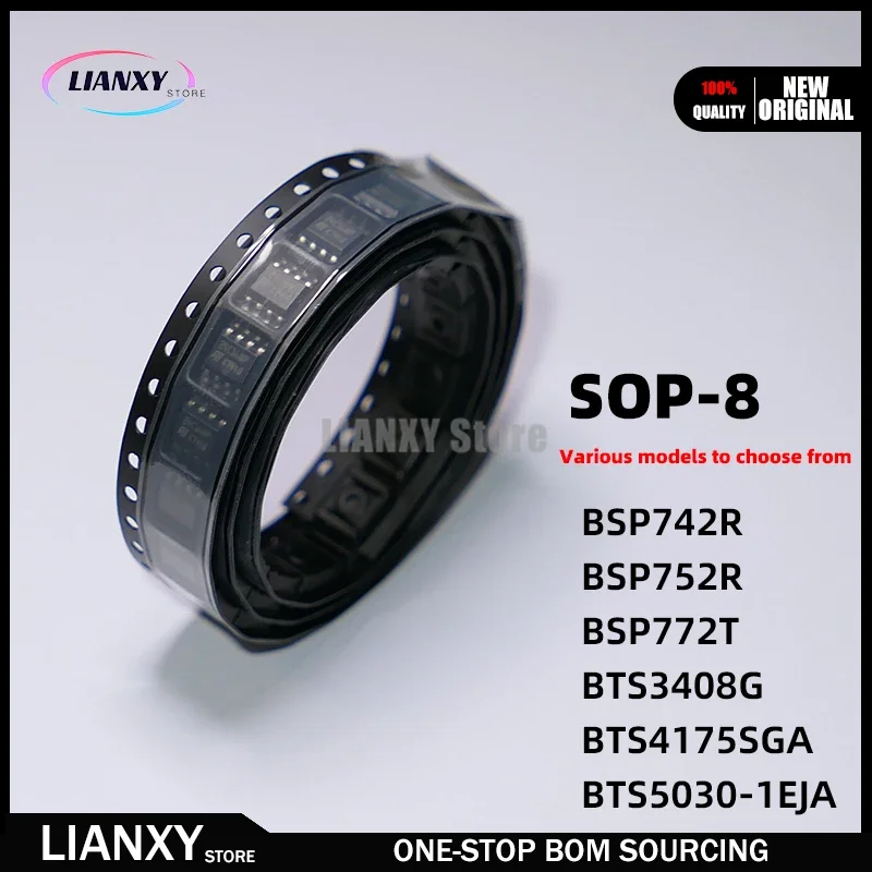 

10 шт., BSP742R BSP752R BSP772T BTS3408G BTS4175SGA BTS5030-1EJA SOP-8 drive IC, новый оригинал