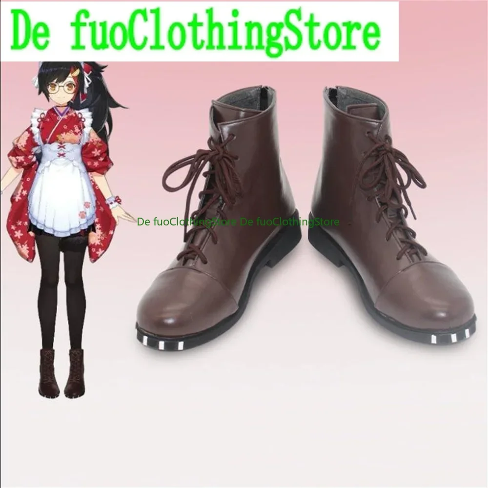 Ookami Mio Virtual Cosplay Shoes Boots Game Anime Halloween Christmas DefuoClothing Shoes Store