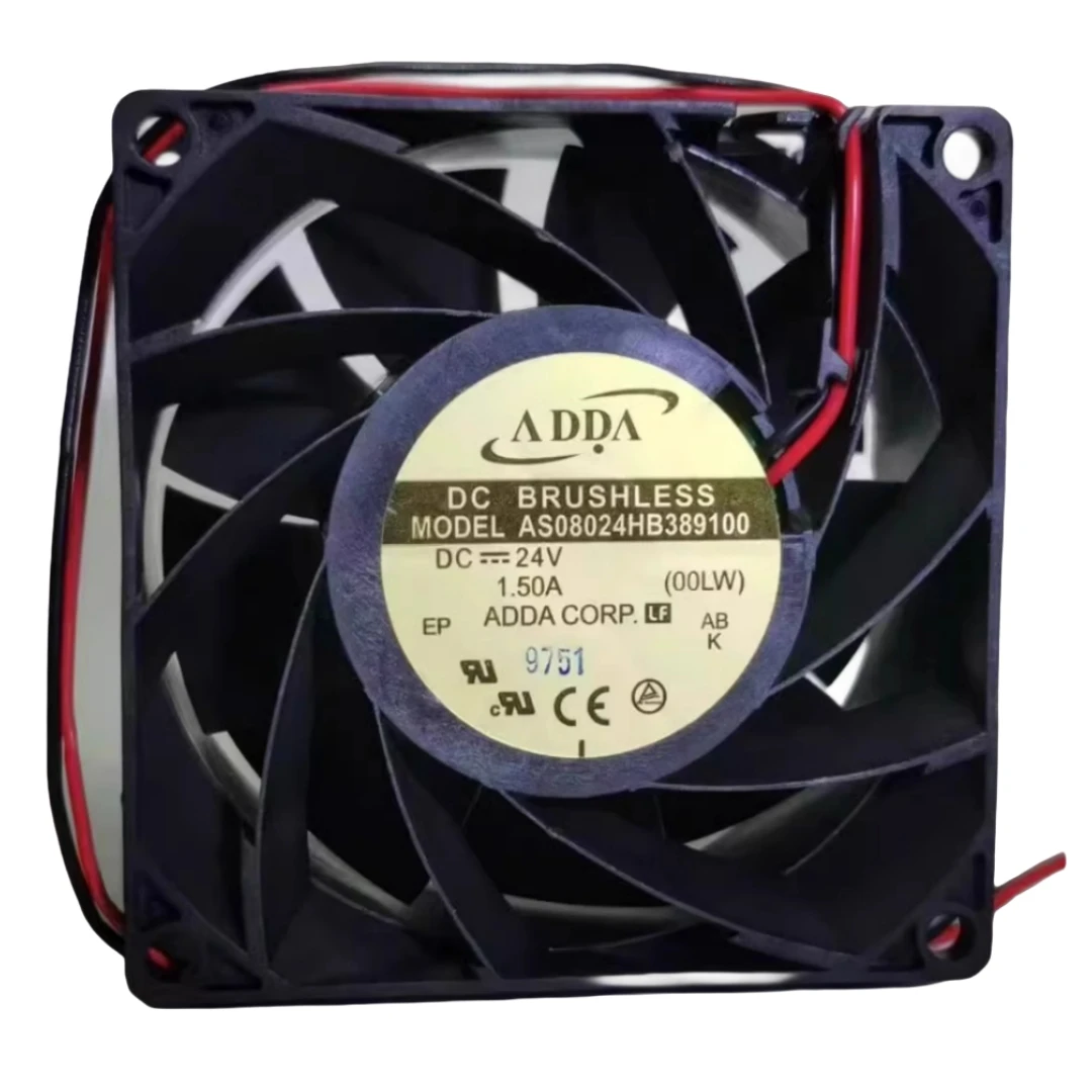 Para ADDA 80x80x38mm 24V Bola Dupla 80mm Ventilador de Refrigeração AD0824HB-F71DS AS08024HB 389100   AD0824XB-F71DS AD0824VB-F7BDS AS08024HB385BB2
