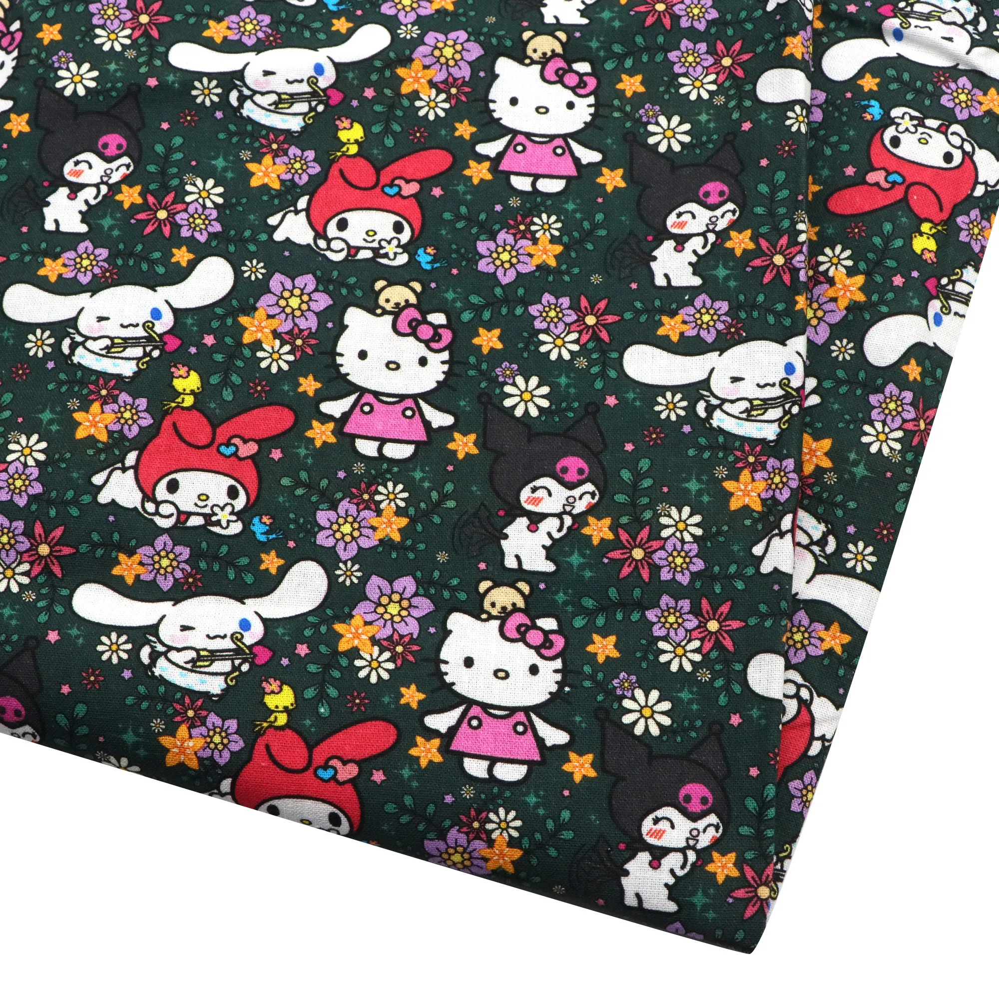 سانريو HelloKitty 50*145 سنتيمتر خليط نسيج القطن والبوليستر لخياطة الأنسجة اللحف الأقمشة التطريز المواد DIY بها بنفسك اليدوية