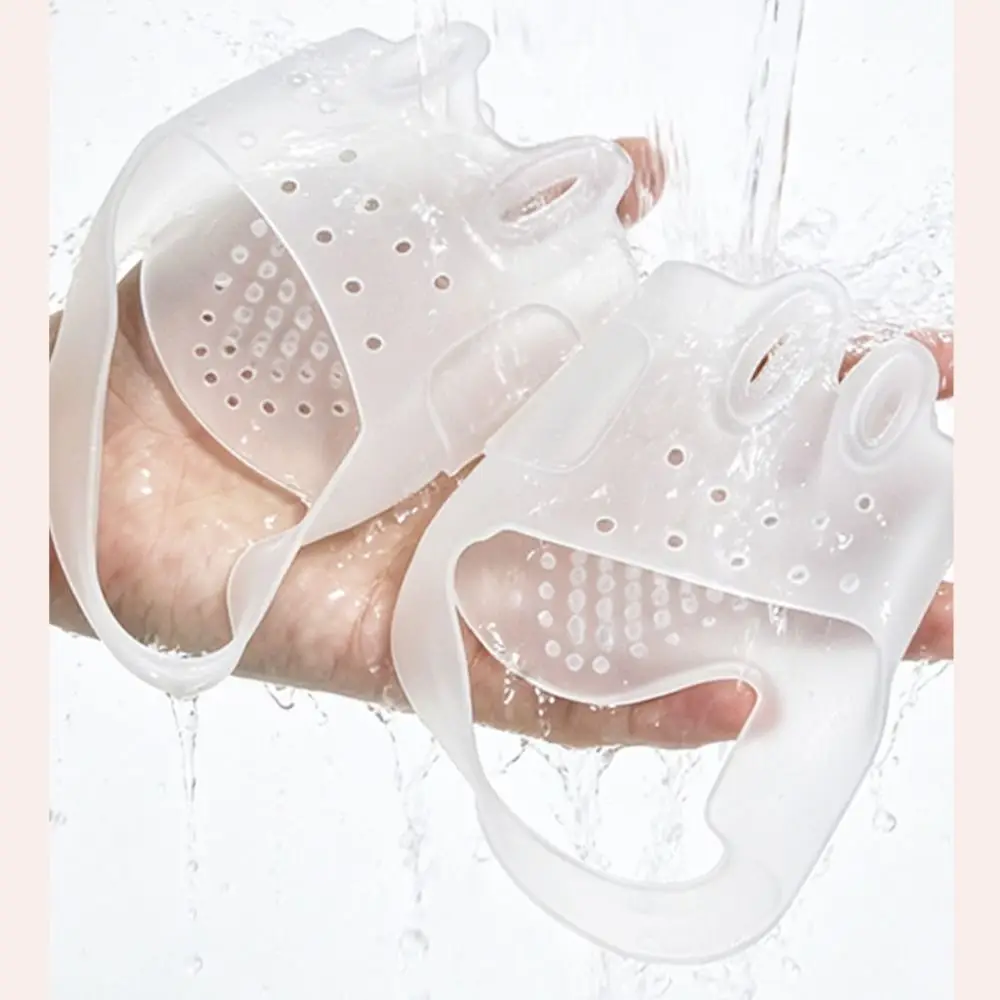 1 Pair Washable Soft Toe Separators Flexible Shock Absorption Toe Spacers Easy Clean Skin-friendly Gel Toe Protectors Hiking