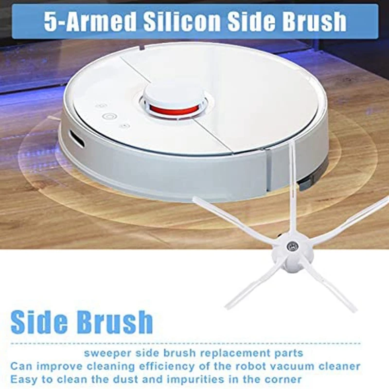 Kit d'accessoires de remplacement pour aspirateur robot Xiaomi Roborock, pièces pour modèles S4, S5, Dock E4, E20, E25, E35, S50, 18 paquets