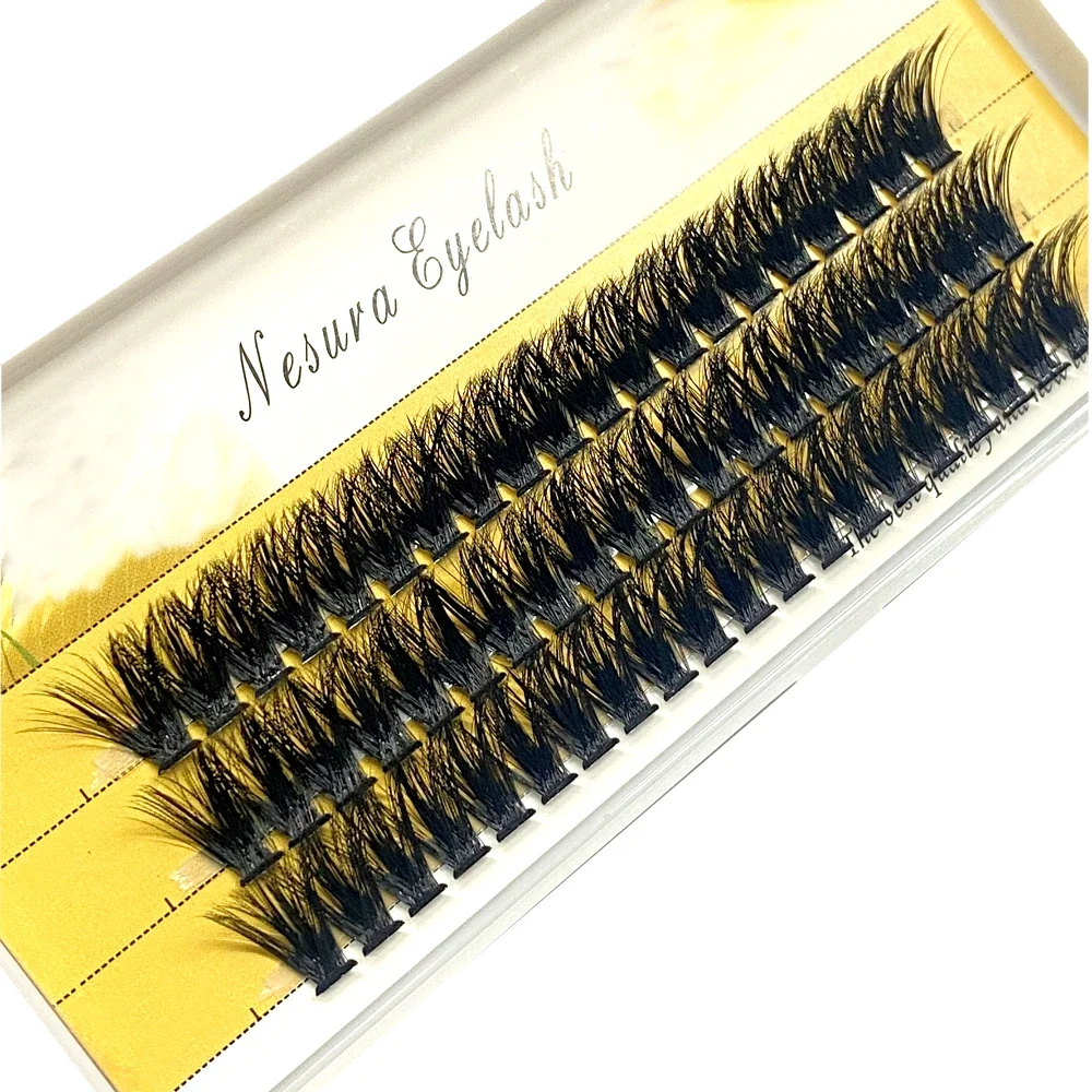 Personnalisation client VIP 40D 60D 80D cils de vison 60 paquets extension de cils naturels 3D russie grappe de cils individuelle