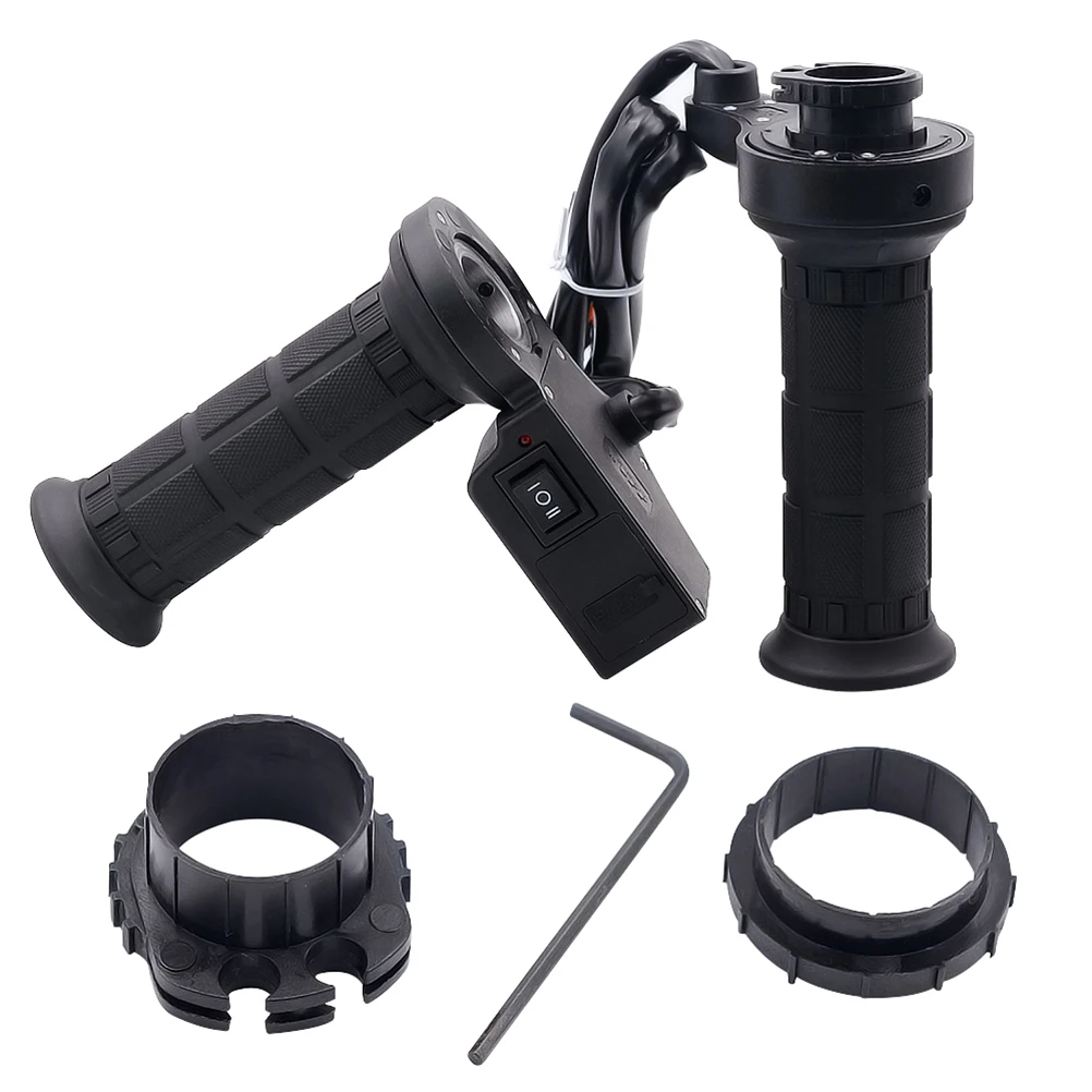 

Electric Heated Handle Grips USB for Motorcycle Black 2.1A Large Current TPU Material Three Speed Heating Motorcycle