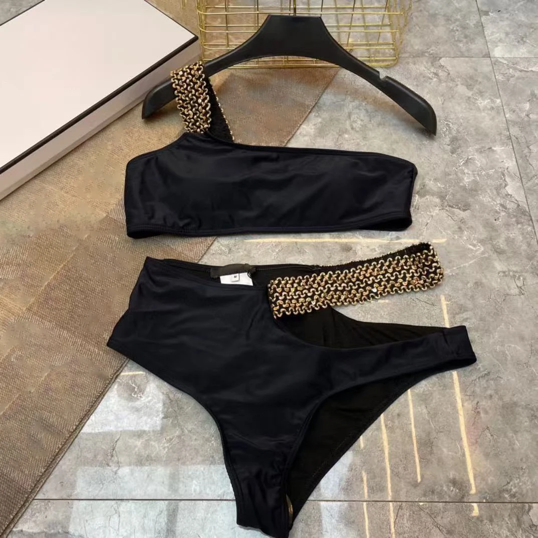 

2025 New Sweet And Spicy Bikini Top Women's Summer Swimwear Short Strap Vest Multi-Functional Dopaamine Fashion Design