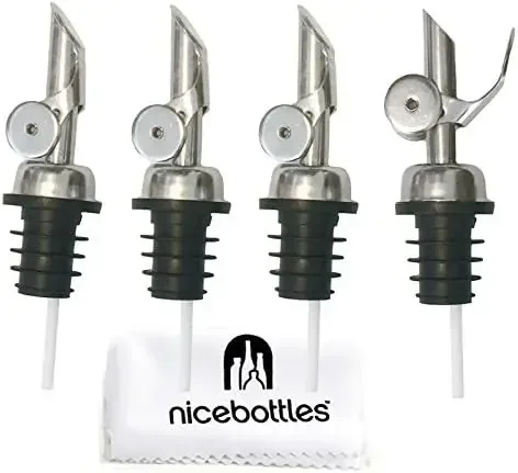 

nicebottles Perfect Pour: утяжеленные насадки для розлива из нержавеющей стали, упаковка 100 шт.