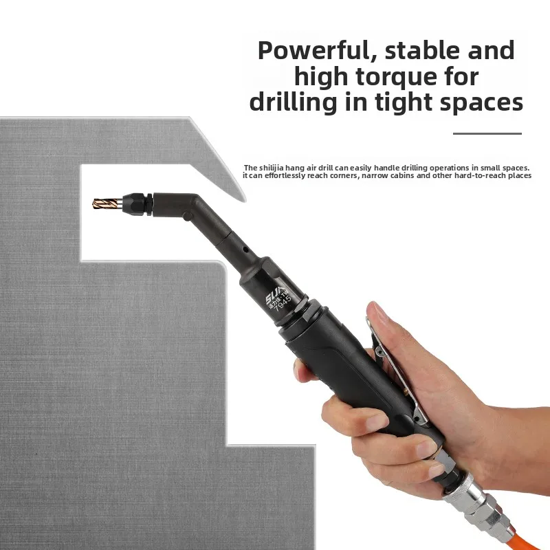 Shili Jiahang Air Drill Angled Pneumatic Drill 90 Degree Right Angle Air Drill Ad090B High Micro Angle Drill Small Head Air Drill