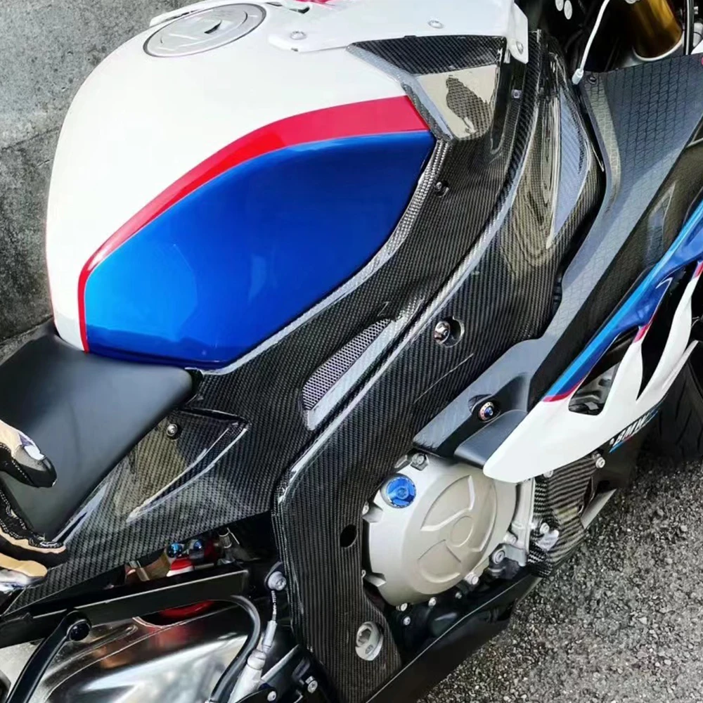 Do BMW S1000R S1000RR S1000 RR 2014 2015 2016 2017 2018 Osłona ramy motocykla z włókna węglowego Osłony Owiewki