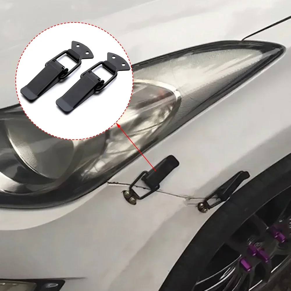 2 Pcs Fastener Clip Universal Security Hook Lock Clip Kit Bumper Quick Release Hook Lock Clip for Drone Car Accessories