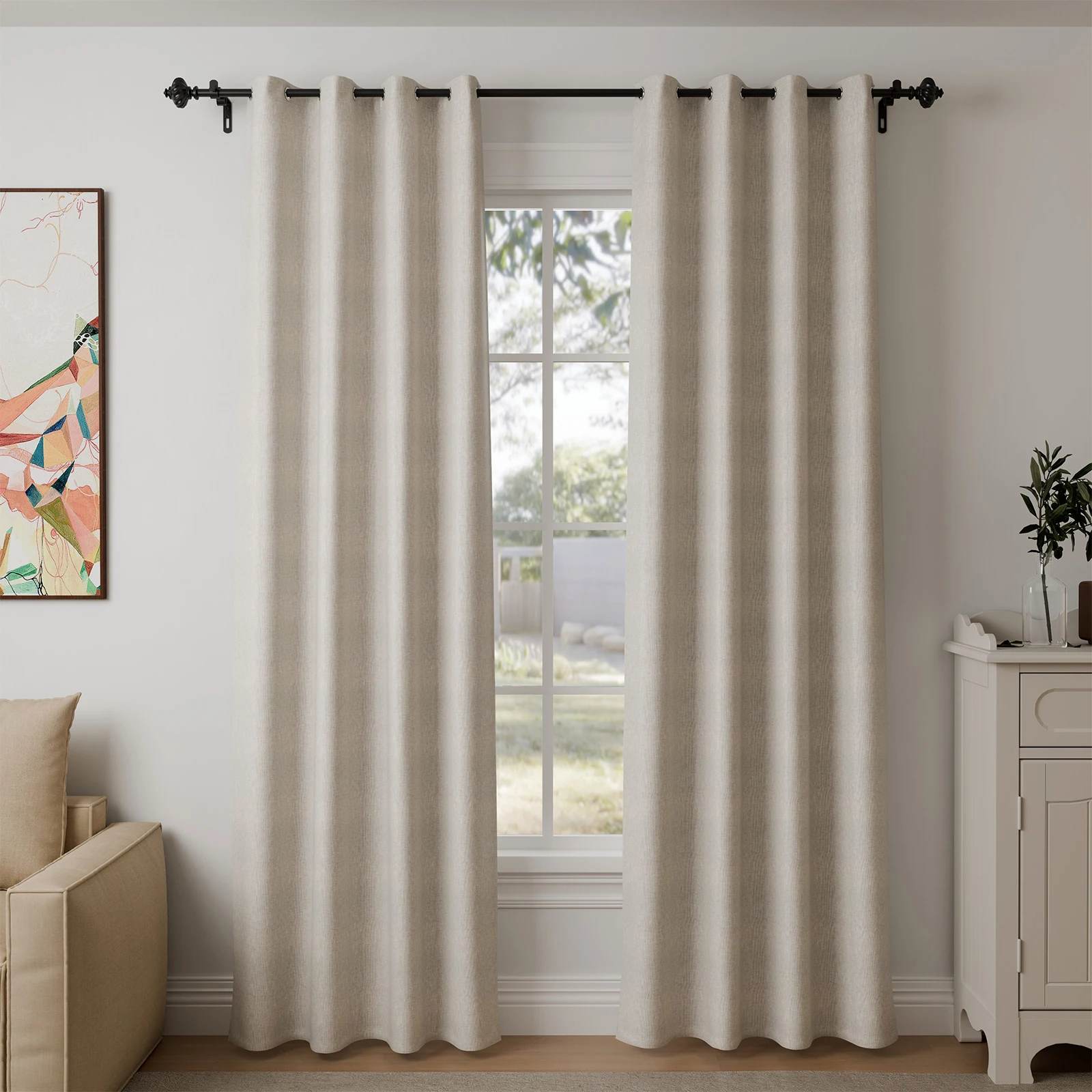 

1PCS Sheer Curtains Light Filtering Curtains Drapes for Bedroom Living Room Window Treatments for Patio Door/Wedding Home Decor