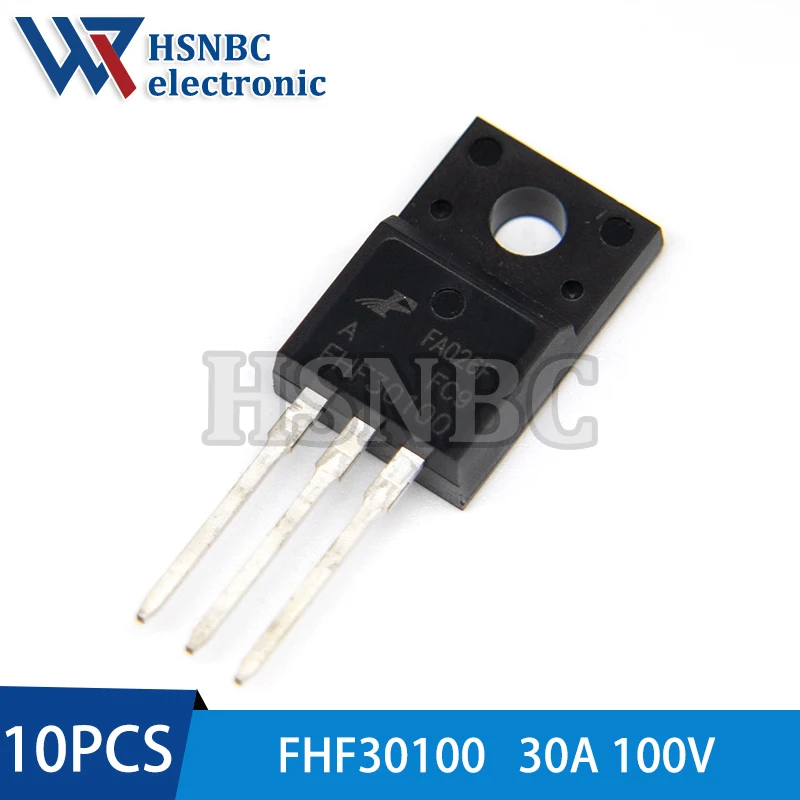 

10Pcs/Lot FHF30100 FHF30100A 30100 TO-220F 30A 100V Schottky Diode 100% New Original
