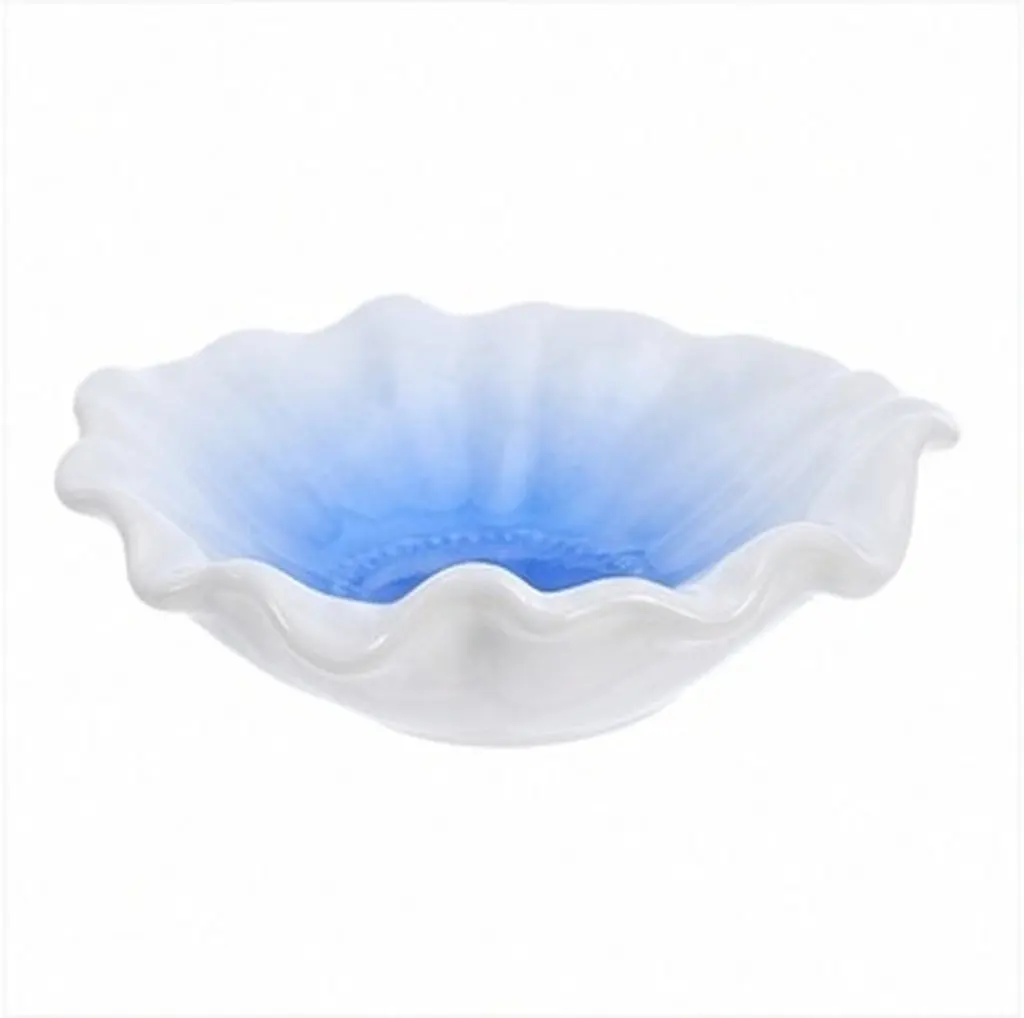 Gradient Flower Ceramic Jewelry Tray Trinket Dish Stylish Jewelry Storage Plate for Women Earring Necklace Ring Holder Vanity