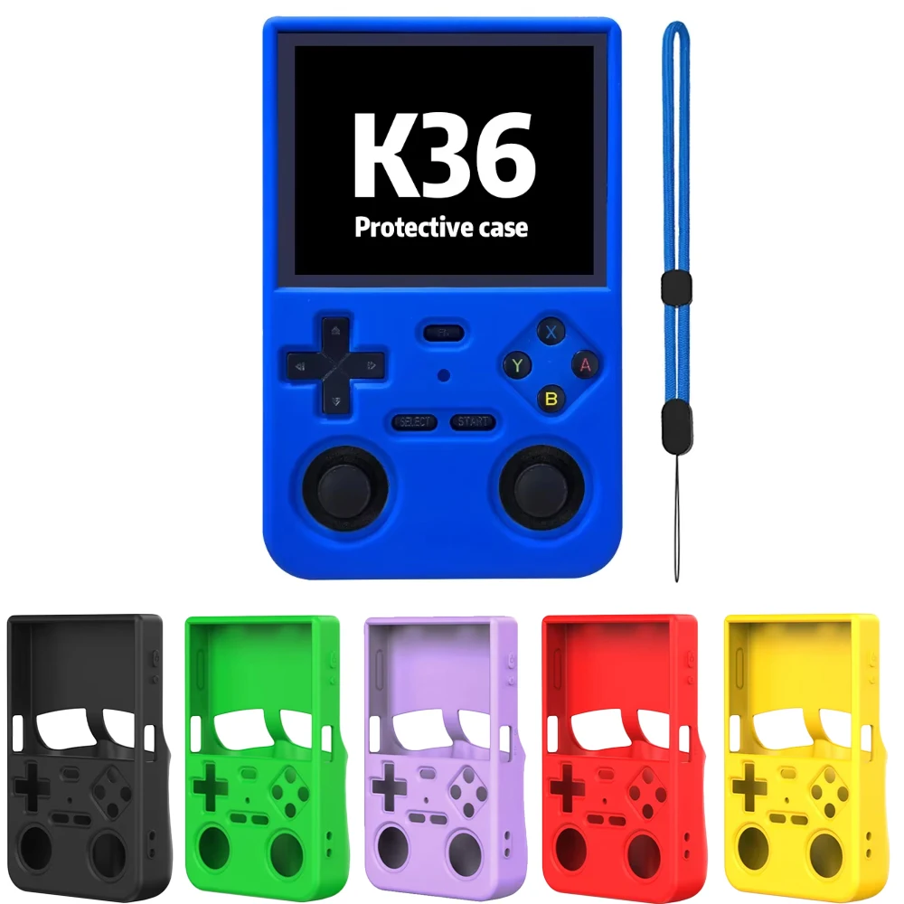 غطاء حماية لهاتف K36، حقيبة تخزين من السيليكون الناعم، غطاء حماية مضاد للخدش مع ملحقات ألعاب حزام المعصم #2
