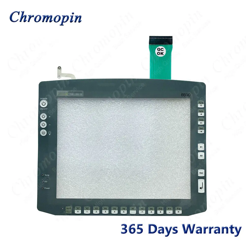 Touch Screen Glass Panel for Psion Teklogix 8590 DLOG MPC6 with Membrane Keypad Keyboard Switch